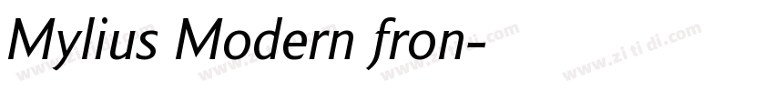 Mylius Modern fron字体转换